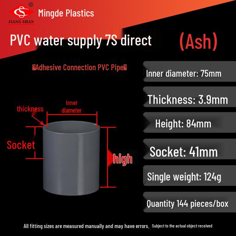 PVC Two-Way Straight Pipe Clamp for Water Supply Fittings