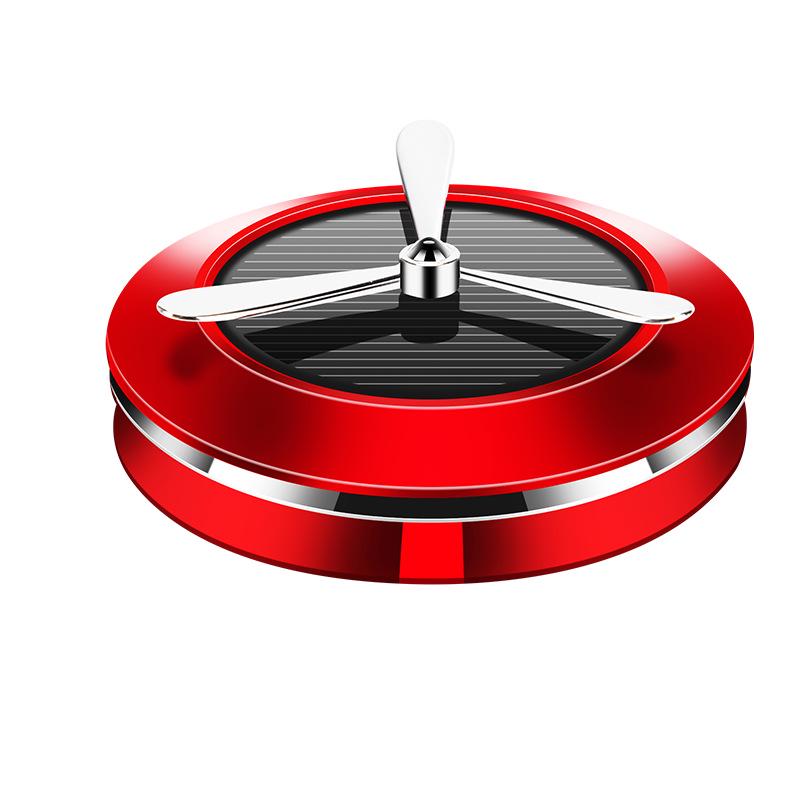 Men's Solar Rotating Car Perfume - Long-Lasting Light Scent, Interior Ornament, Air Freshener, Car Decoration Supplies