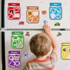 10 Pcs Reusable Refrigerator Magnets, Colorful Jar Design for Fridge, Storage Cabinet and Dishwasher Decor, Holiday and Birthday Gifts