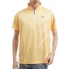 Shirt with Penguin Mock and OR00 [Munsingwear] Short-sleeved Design, Neck, Half-zip, Sweat-wicking Quick-drying, Golf, MGMXJA09, Men's, (orange)