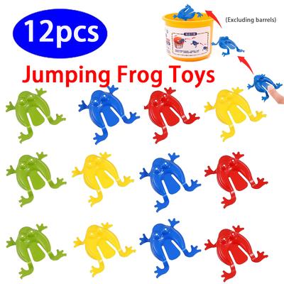 12PCS Springender Frosch Spielzeug Für Kinder Finger Drücken Springenden Frosch Spielzeug Antistress Lindern Familie Spiel Kinder Geburtstag Party Spielzeug