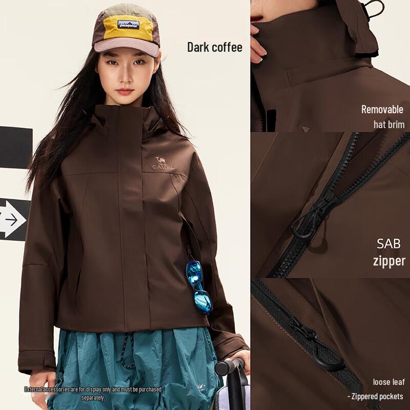 CAMEL Women's Windproof Water-Repellent Casual Jacket
