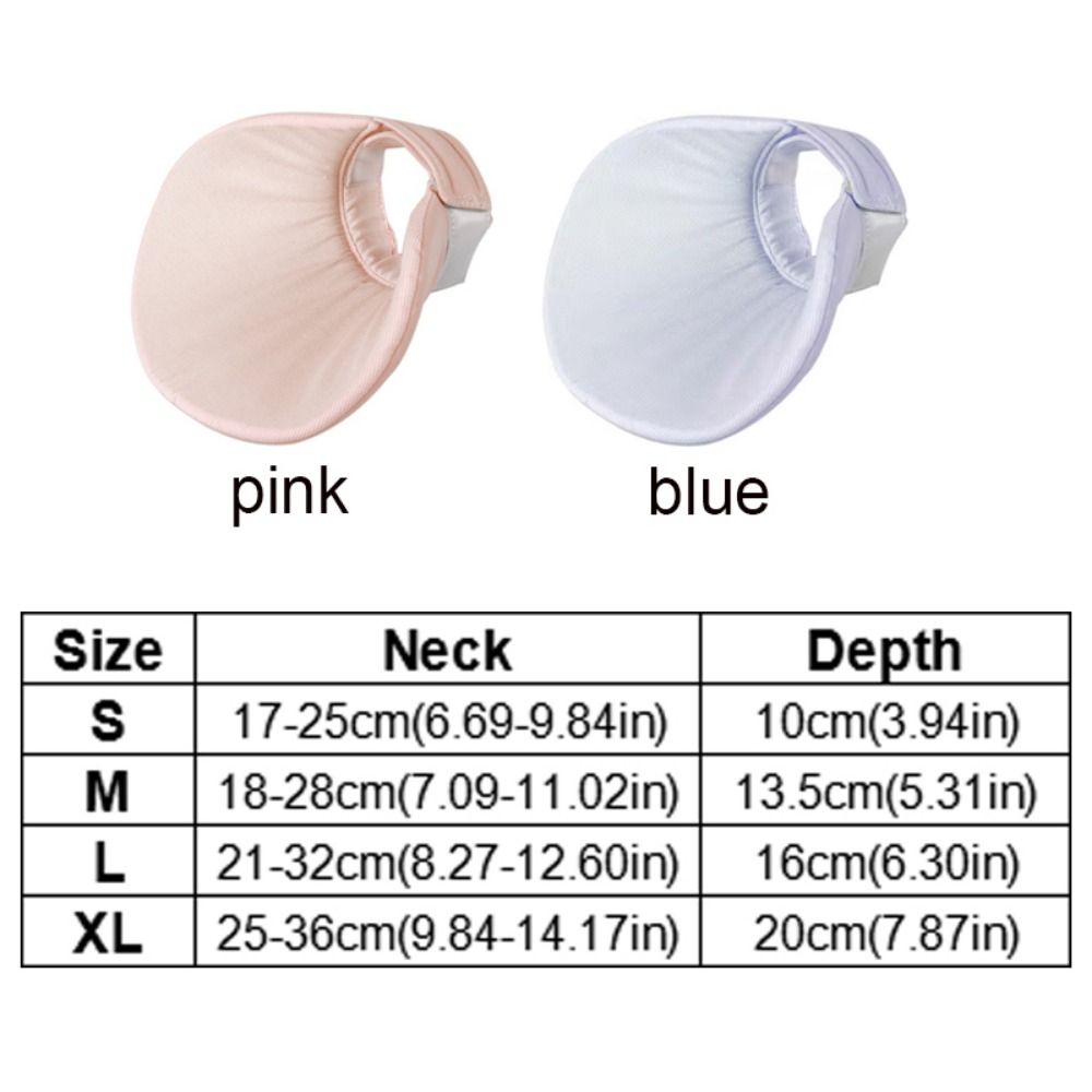 Breathable Cat Protective Neck Cone Double Sided Dog Saliva Towel Cat Recovery Collar  for Training