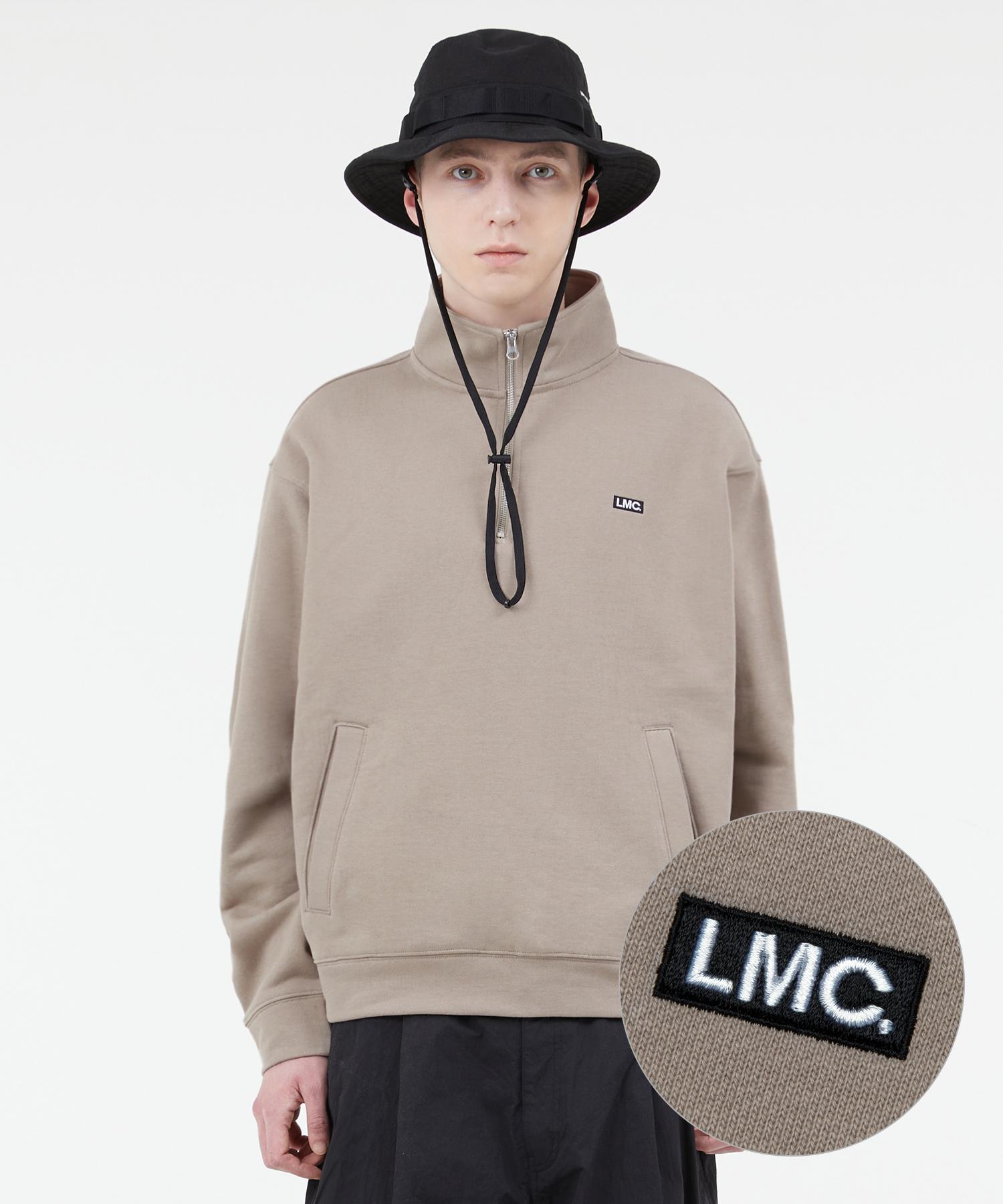Свитшот Lmc Box с молнией на четверть Песочный Sand/L