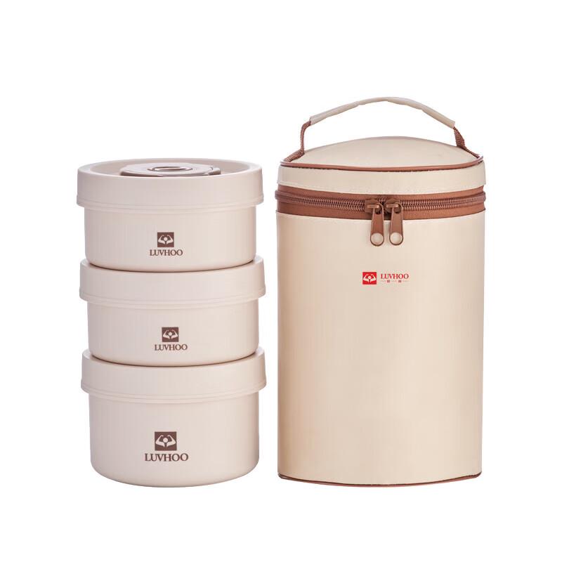 LUVHOO LH-CH01 3-Layer Stainless Steel Lunchbox