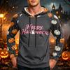 Men's Printed Hoodie with Pocket and Drawstring Loose Fit Casual Sweatshirt