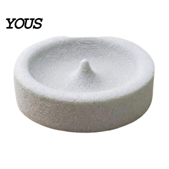 Bird Food Dish Pumice Stone Parrot Bowl, Spill-Proof Water Small Feeding Station Cage Weighted for Lovebirds Conures Indoor Outdoor Feeder