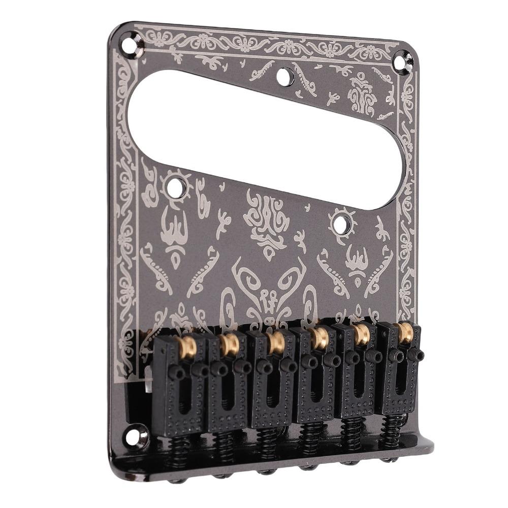 Vintage geschnitzte Basis Elektrische Gitarrenbrücke für Telecaster Gitarrenbrücke Für Elektrische Gitarre