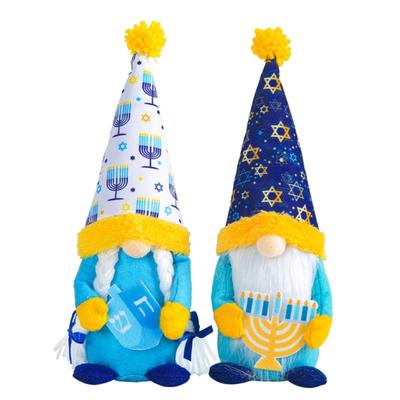 Skandinavisches Hanukkah-Zwergenpaar, Stoffornamente zur Raumdekoration