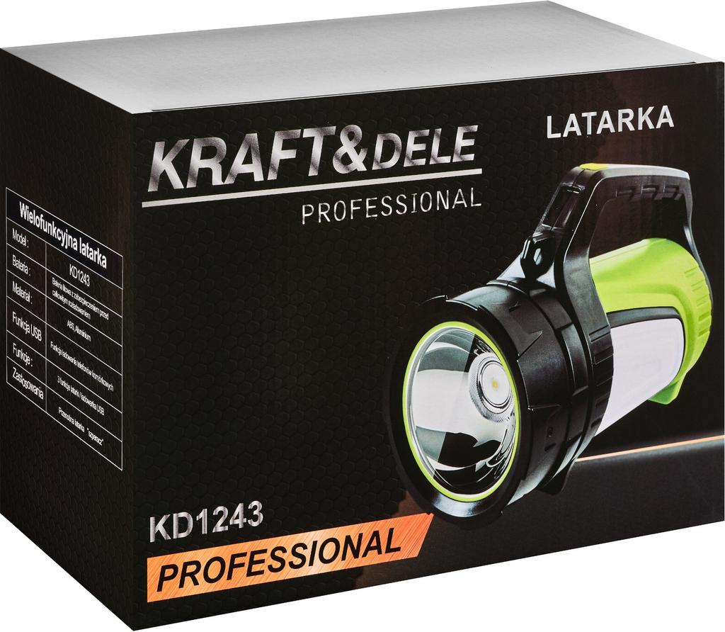 Rechargeable Flashlight with Side Lights KD1243