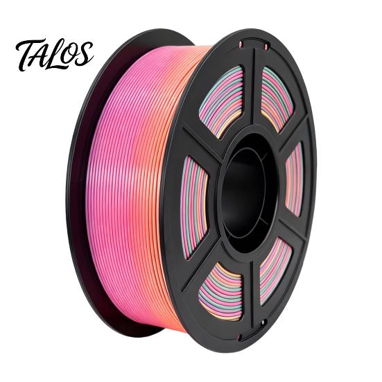 3D Printer Consumables Rainbow Gradient PETG Filament for Printer, 1.75mm 1Kg Spool Candy Color Filament, Multicolor Most Printers Supplies