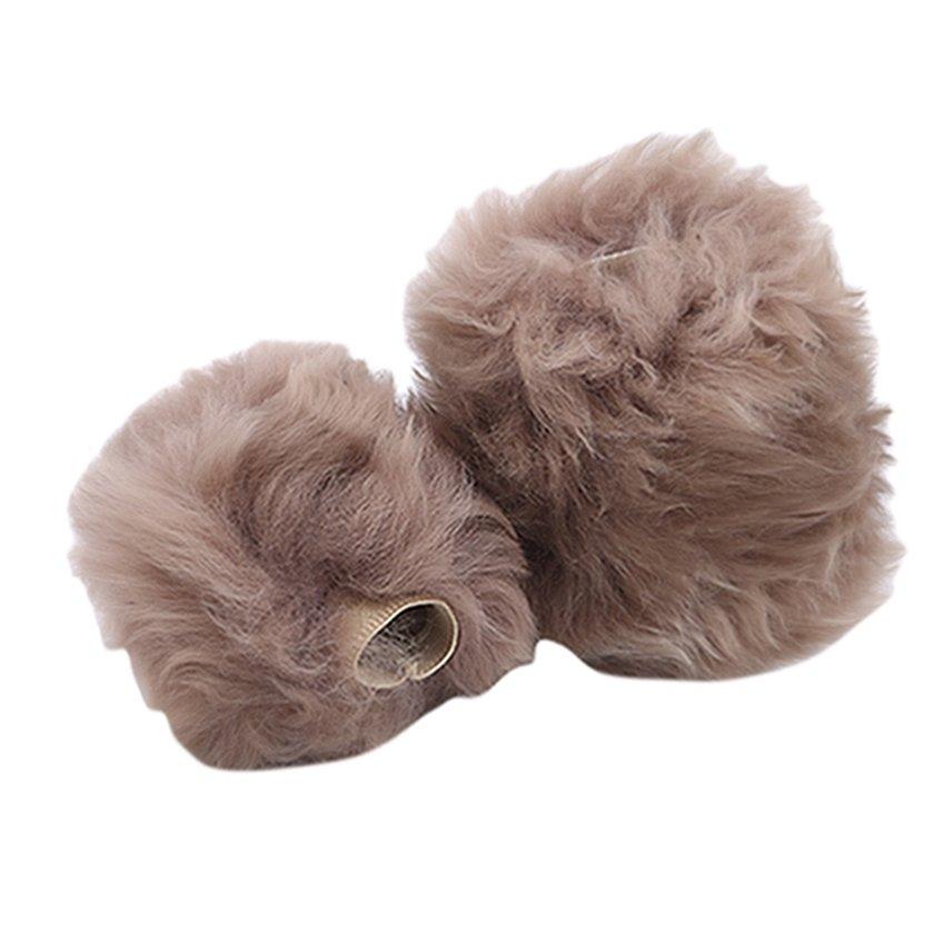 Anti-slip Woolen Covers Steering Wheel Cover 3Pcs Car-styling Winter Plush For Women Wool