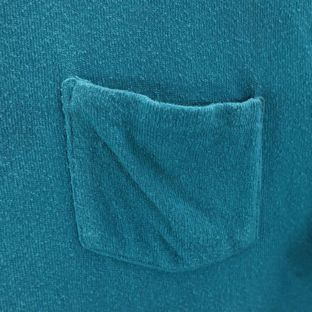 Ron Herman Made In Japan Short Sleeve Pile Ground T-shirt S Blue Poke T Men's Used