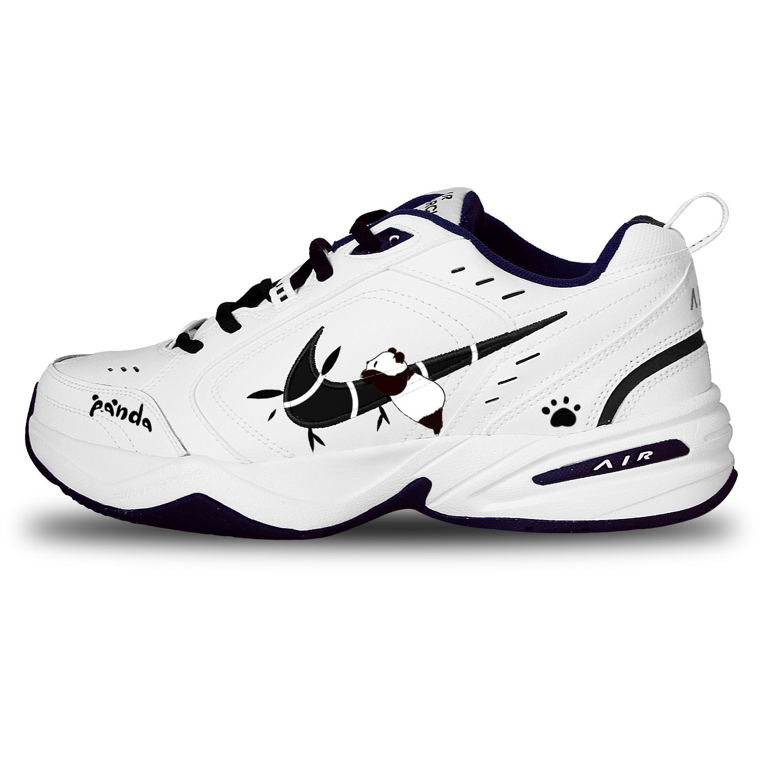 

Nike Air Monarch 4 Panda Climbing Tree Ink Wash Slip Resistant, Abrasion Resistant, Height Increasing Low top 415445-102(Team58-) 45