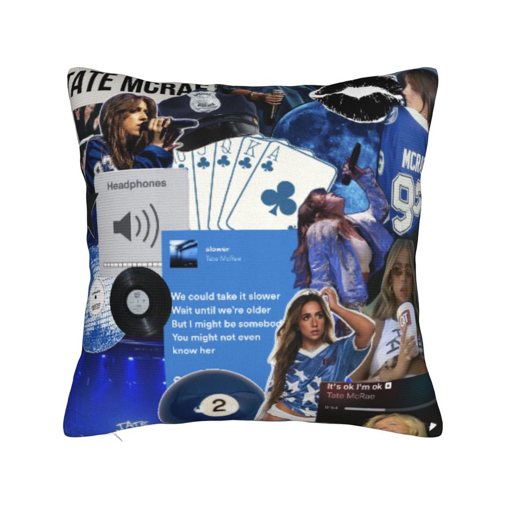 Decorative Pillow Cover Tate McRae Think Later Tour Accessories Chair  Throw Pillow Case Cover Square Multi-Size