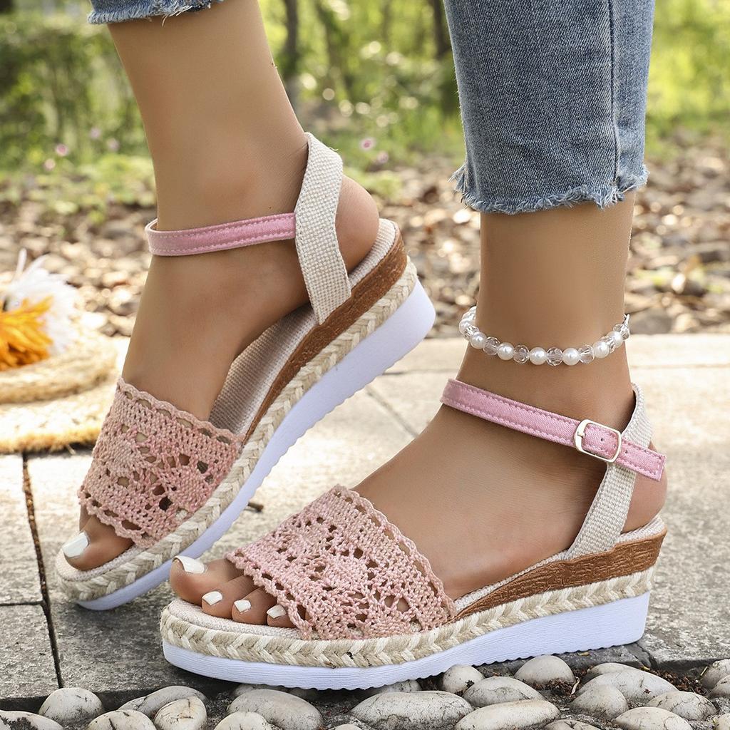 Summer New Style Fish-mouth Fashionable Platform Sandals, Thick-soled Large-size Sandals
