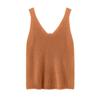 Women's Cashmere Knit Tank Top - Reversible Front V/Back U, Sleeveless Base Layer, Winter Wear