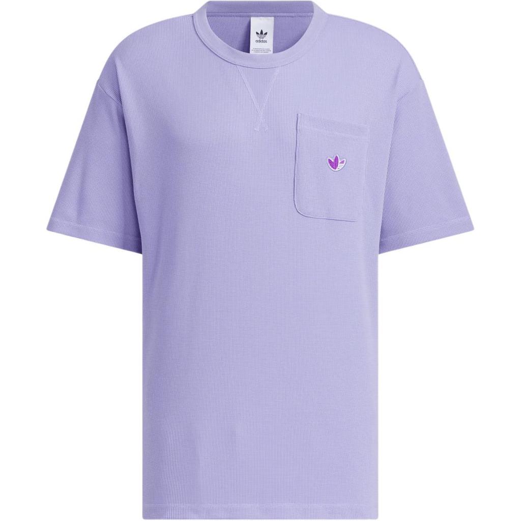 Adidas Originals SS24 CVD Tee U2 Series Loose Fit Quick-Dry Pocket Short Sleeve T-Shirt Men Tops Purple JM7293