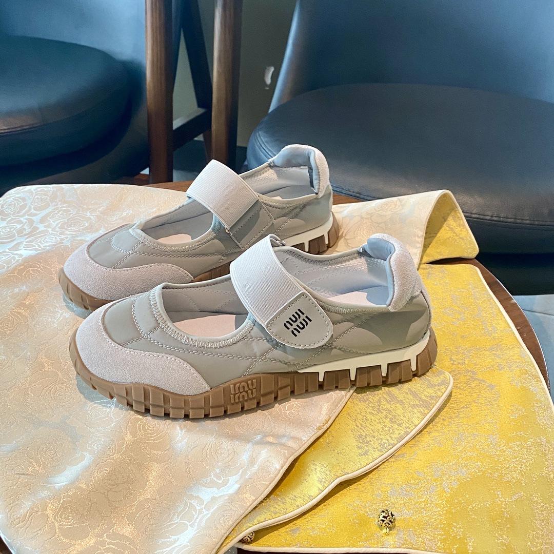 

Women s shoes spring new cloth surface shallow mouth Velcro thick sole round head casual Mary Jane shoes 40 сірий колір