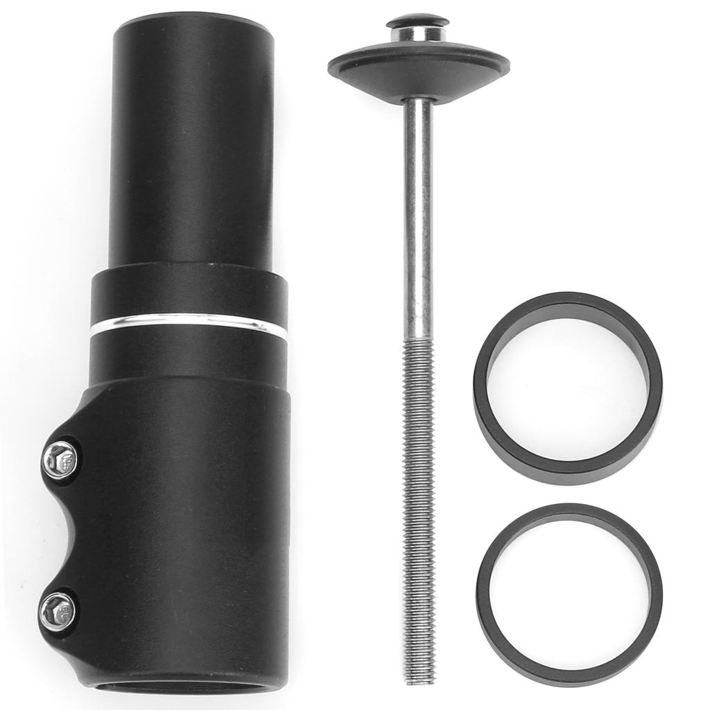 LUNJE 115mm Bike Stem Rise Aluminum Alloy Bicycle Front Fork Tubes Extender Accessories