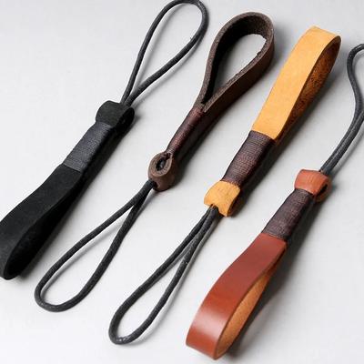 Auto-Schlüsselanhänger, handgestrickt, Rindsleder, Schlüsselband, hochwertiger, schlichter Leder-Schlüsselanhänger, Taillenanhänger, Kettenring, Ring für Männer und Frauen