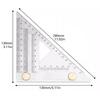 1Pc Carpenter Square 3D Multi Angle Measuring Ruler Precision Hole Positioning Marking Gauge Woodworking Scriber Triangle Ruler