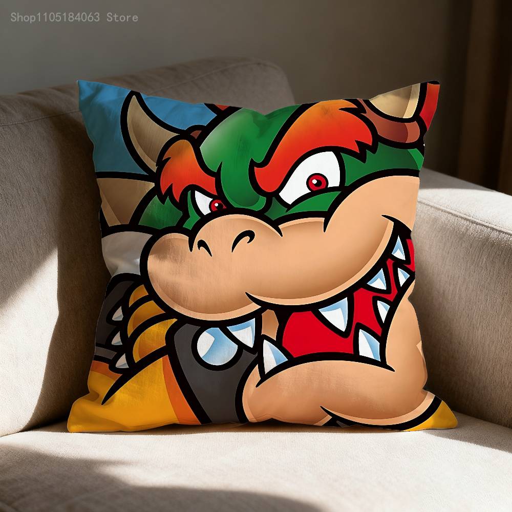 B-Bowser Princezna D-Donkey Kong Povlak na polštář Pro Dekoraci Pohovky Auto Kancelářská Místnost Potisk Potahu Polštáře Dekorace a Ochrana