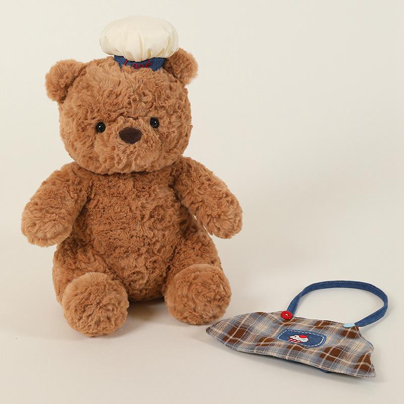 Cute Chef Bear Plush Doll – Adorable Decorative Toy & Perfect Birthday Gift