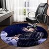 1pc Addams Family Wednesday3 Print Round Carpet Chair Round Carpet Suitable for Bedroom Living Room Home Decorative Carpet