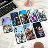 Coque de téléphone J-Johnny Joestar de J-Jojo Pour Samsung S25,24,23,22,30,21,10,9,Ultra,Plus,Lite,FE,4,5 G Coque Souple Noire