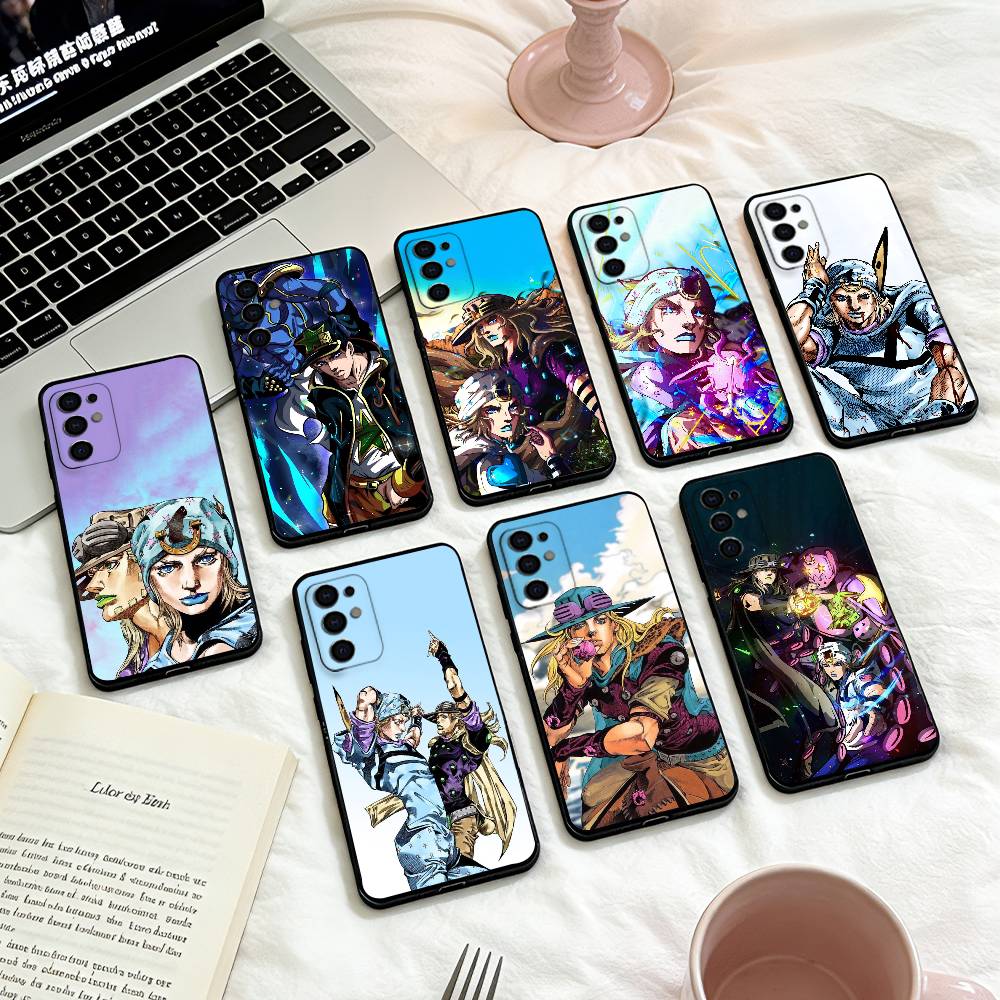 J-Johnny Joestar of the J-Jojo Phone Case For Samsung S25,24,23,22,30,21,10,9,Ultra,Plus,Lite,FE,4,5 G Soft Black Case