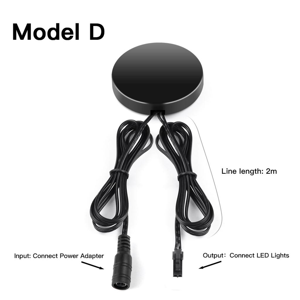 Penetrable 25mm Wood Panel Wireless Touch Sensor LED Light Switch Control 12V-24V 60W Hand Sweep Control Dimmable Touch Dimmer