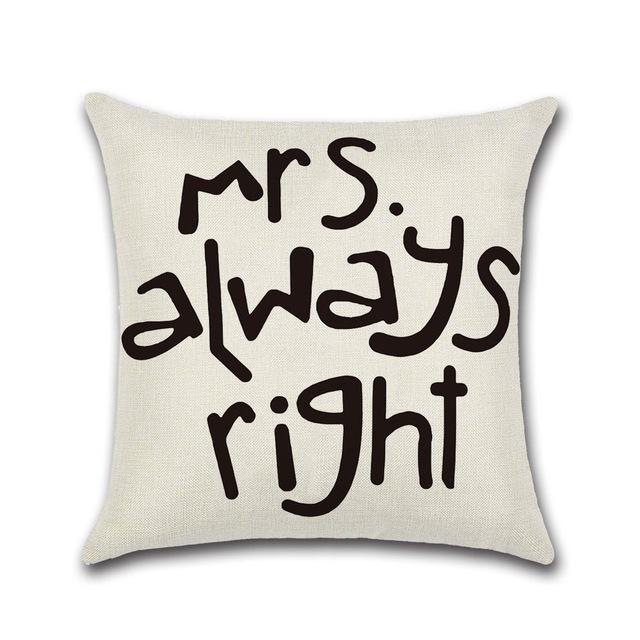 Lover Red Lips Beard Cushion Cover Cotton Linen Valentine'S Day Throw Pillow Case For Sofa Couple Decorative Pillowcase Zt119