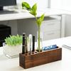 Wooden Desk Organiser Tray with Business Cards Stand and Multi Sots Pen Storage Container For Offices Desk Organization