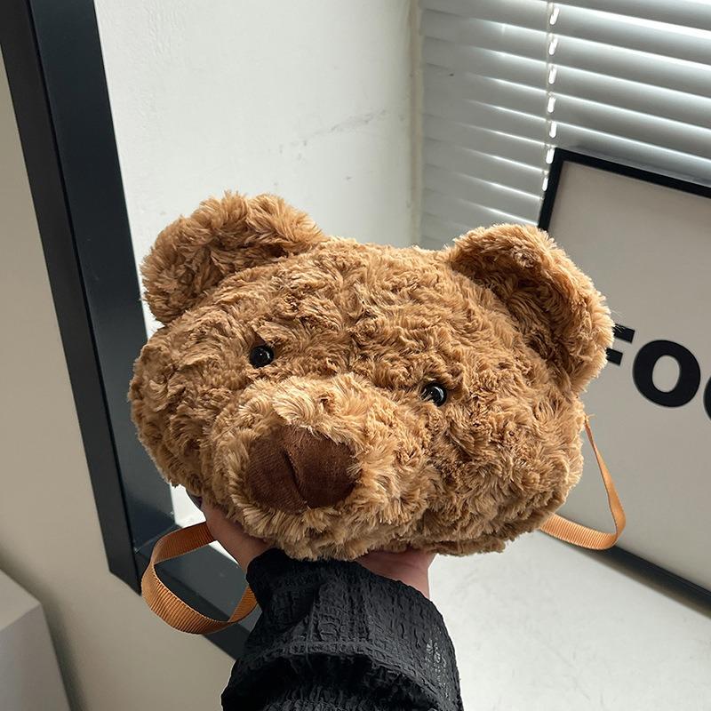 Autumn and winter popular niche cute doll shoulder bag women's new commuter leisure large capacity double shoulder hair bag