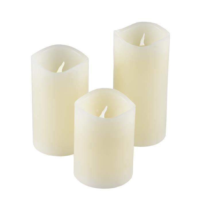 Bougies LED 48 de IOIO en cire véritable avec télécommande et variation de couleur