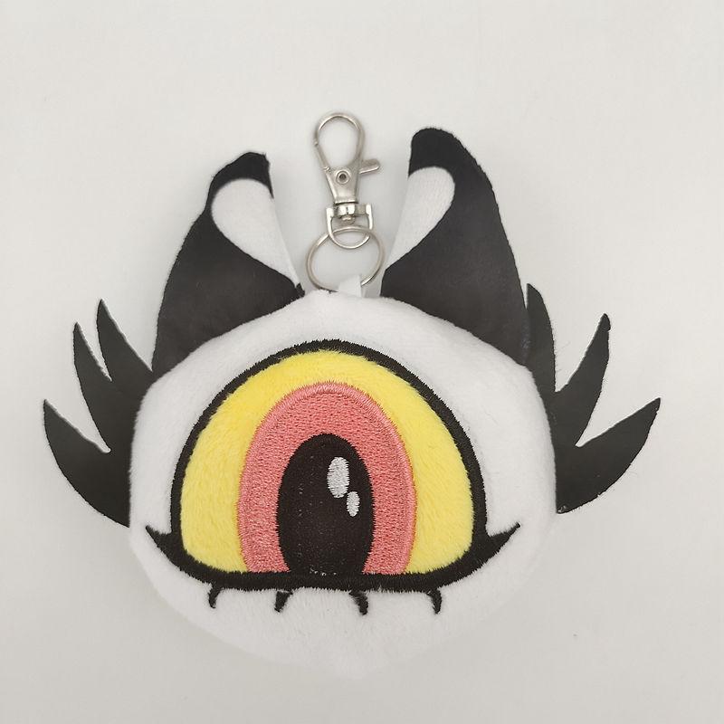 New Alastor Plush Keychain Adam Hazbined Cos Hotels Soft Stuffed Costume Cute Plushie Figure Hells for Children Kids Gift
