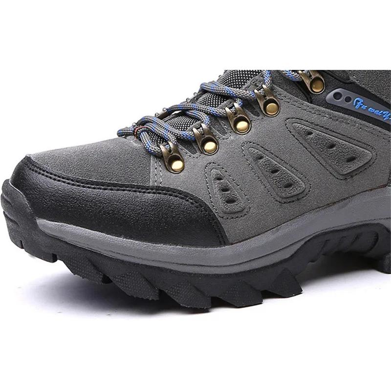 Winter Fur Warm Snow Boots for Men Lace-up Casual Winter Boots Work Shoes Men Footwear Fashion Rubber Ankle Shoes Big Size 37-47