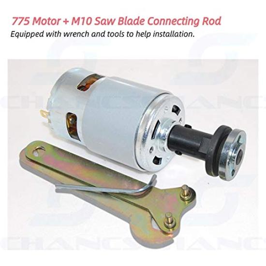 CHANCS 775 DC Motor Převodový motor s dvojitými kuličkovými ložisky a M10 Sorvall Decoupler Ojnice pro vysoký točivý moment DIY díly 12V/24V