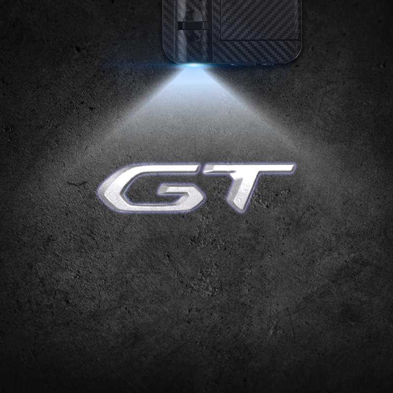 Für Peugeot GT R Emblem RCZ 208 301 206 508 5008 308 Auto Türlicht Willkommenslicht Kabelloser Laserprojektor Auto Dekoration HD LED