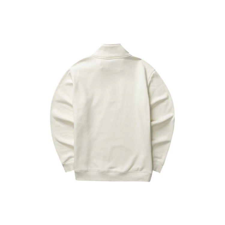 Skechers Casual Character Polo Neck Design Long Sleeve Sweatshirt Unisex sweatshirt Cream Off-White P423U015-00NA