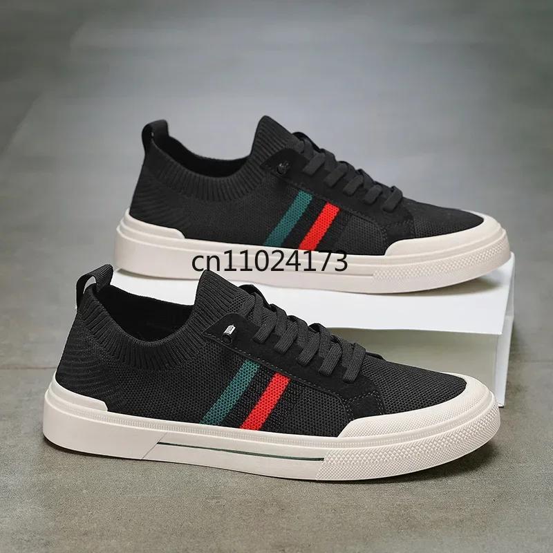 2026 Breathable Men's Shoes Mesh Board Shoes Soft Soled Casual Sports Shoes Youth Trend Sneakers Slip-on Canvas Shoe