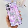 For Motorola Moto Edge 40 Neo 5G Case Black Matte Cases With Pattern Print Soft Liquid Silicone Cover For Motorola Edge40 Fundas