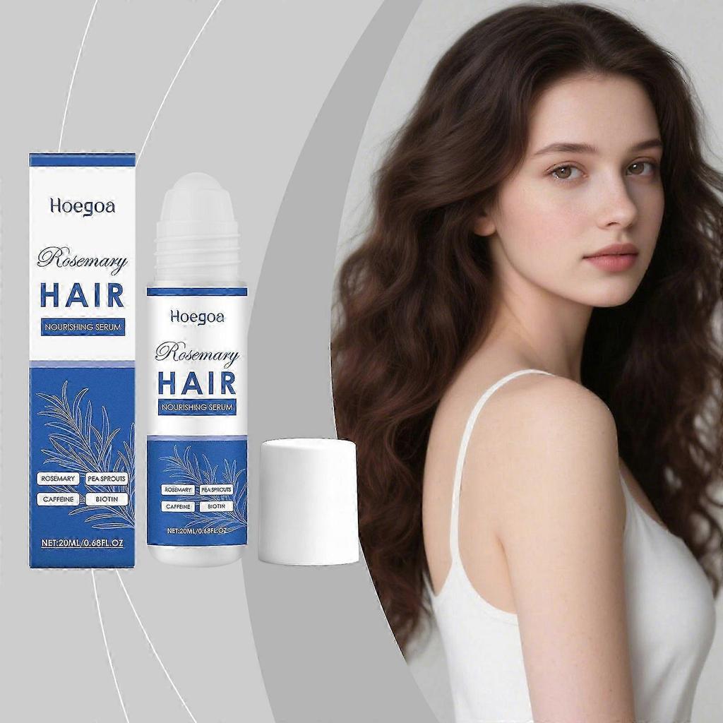 Rosemary Hair Growth Serum Roll On, Rosemary Oil for Hair Growth, Roll On Rosemary Plant Essential Oils Extract Helps Support Thicker Fuller Hair for