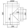 ADAM DW T-piece 90° fi 200