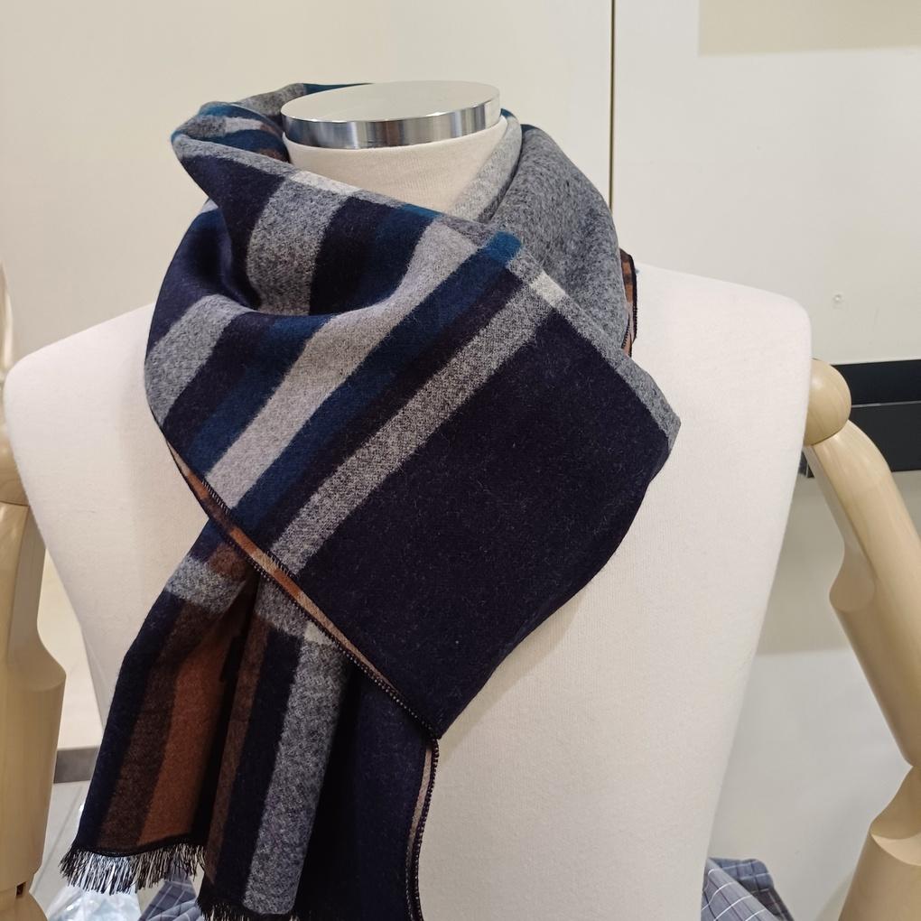 Men's Rayon Blend Big Check Muffler RO4C032_New Core Ilsan Branch