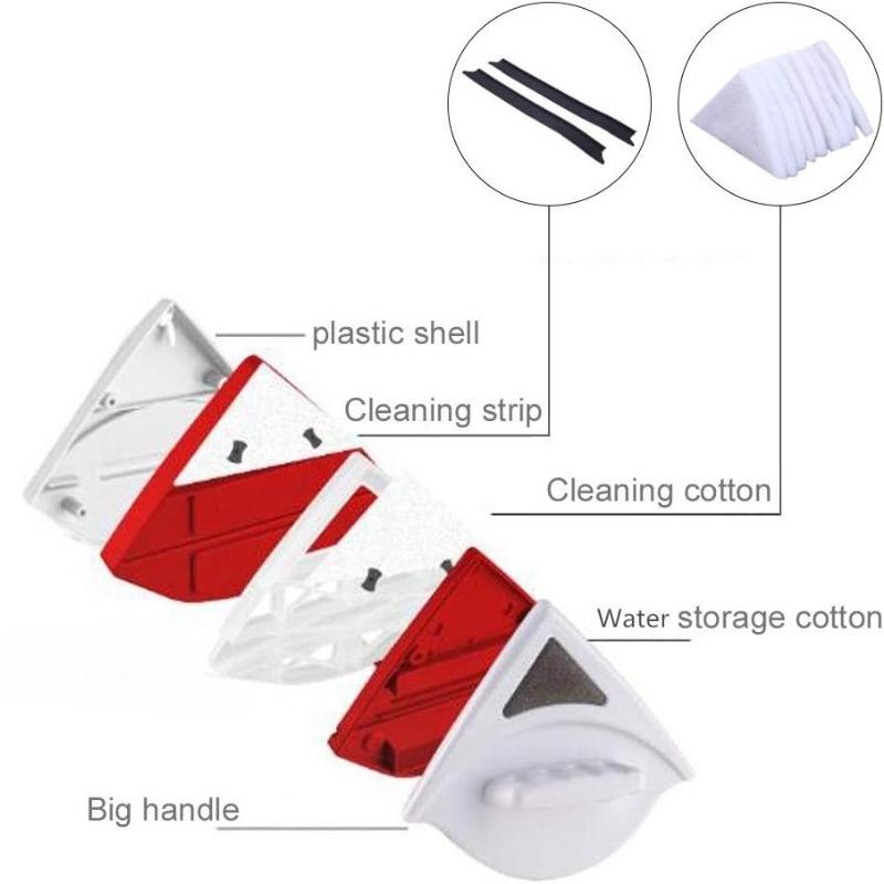 Magnetische Fensterputzbürste zum Waschen von Fenstern, Waschen, Zuhause, Magnet, Haushaltswischer, Reinigungswerkzeug, Glasfenster