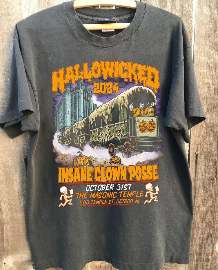 Insane Clown Posse Halloween 2024 Charcoal T-shirt S-5XL Unisex T-Shirt XXXL
