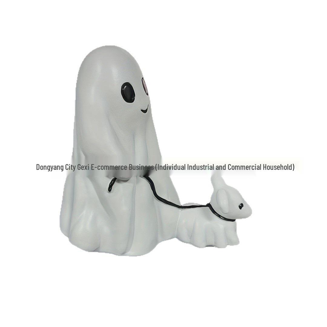 

Halloween Ghost Dog Walking Yard Decoration Horror Art
