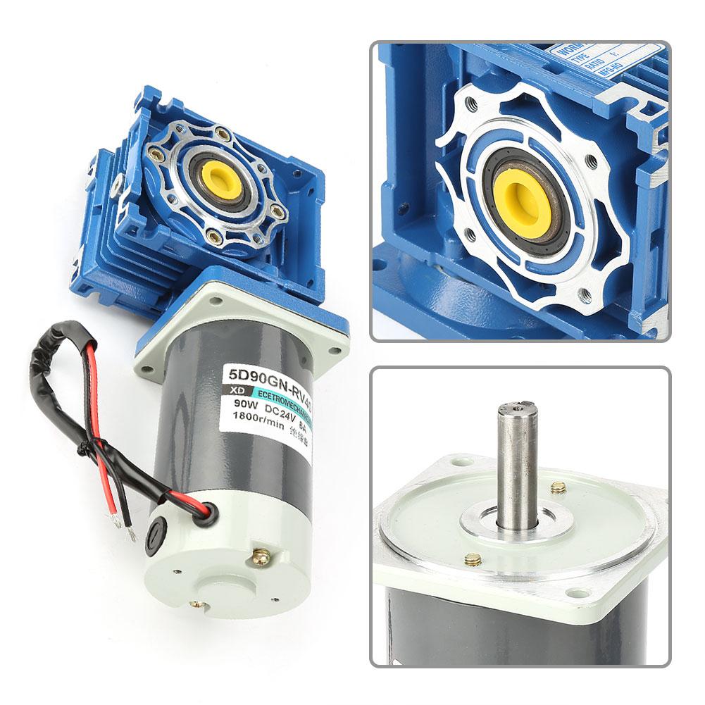 Motor cu melc 5D90GN RV40 90W 24V CC cu viteză reglabilă și autoblocare (30k)